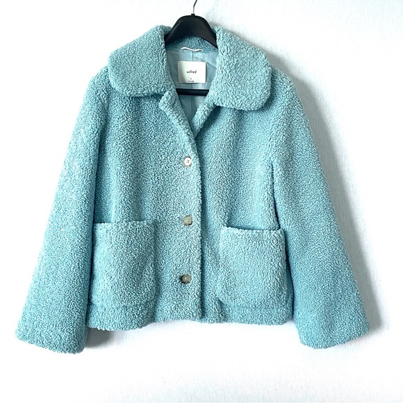 Aritzia Jackets & Blazers - Aritzia Wilfred Teddy Jacket with Buttons